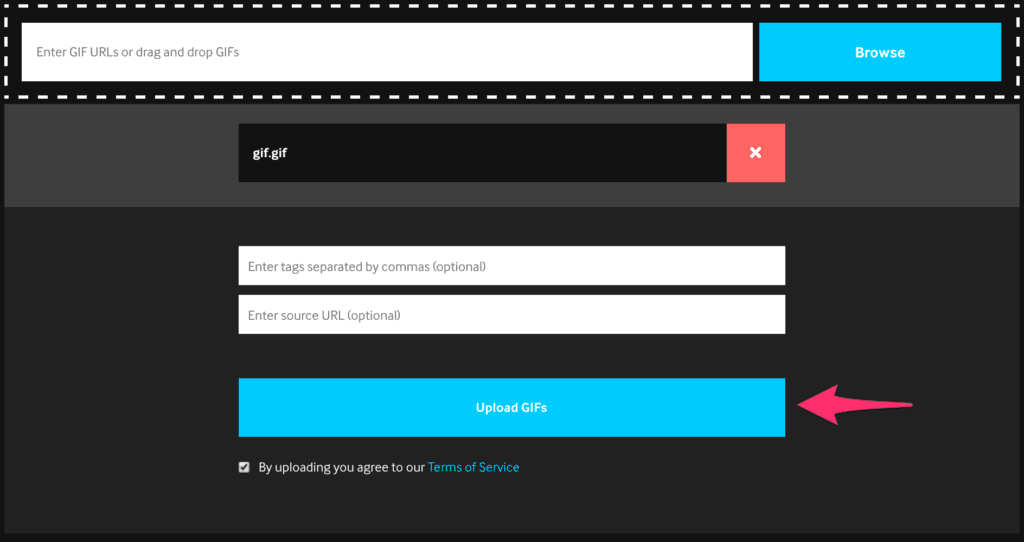 how to add gif to indiegogo