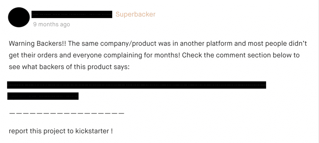 Your previous backers will be vocal if you don't take care of them before starting your next campaign.