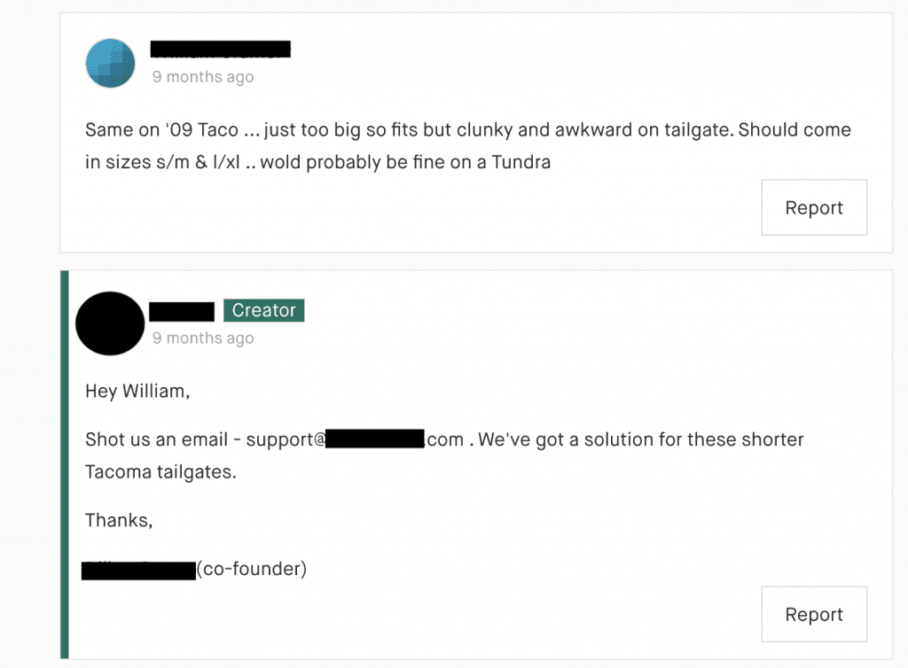 The creator has listened to the complaint and wants to help resolve the issue.