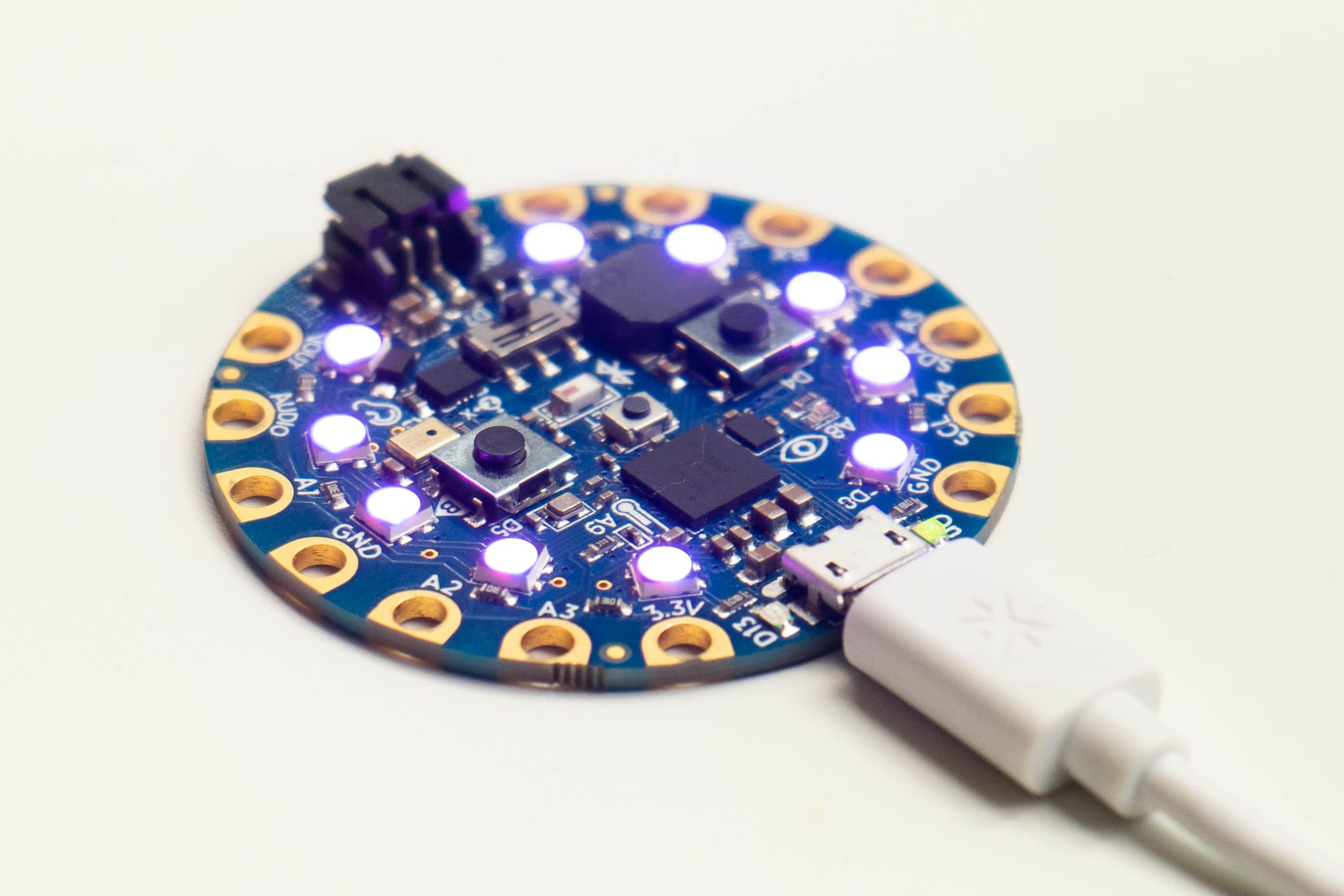 The Adafruit Circuit Playground Bluefruit is another easy-to-use development tool for BTLE devices. The Adafruit Circuit Playground Bluefruit is another easy-to-use development tool for BTLE devices.