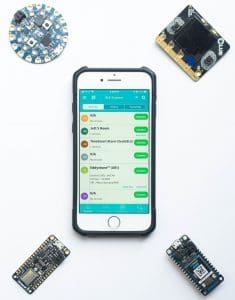 For most BTLE applications, the smartphone is the central device that receives data and commands peripheral devices.