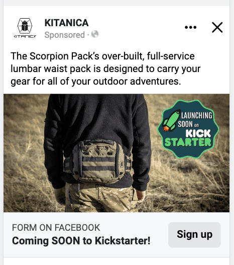 Scorpion Pack Ad